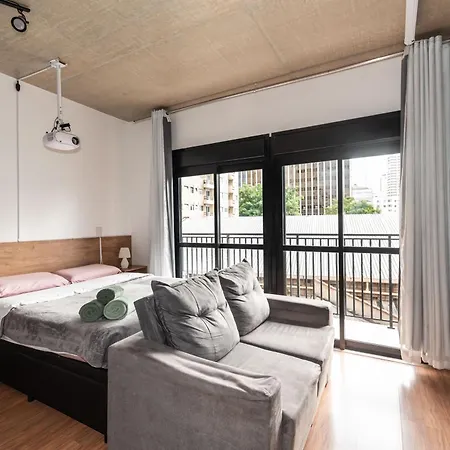 48 New Studio W Movie Screen, Fast Wifi And Balcony Sao Paulo Exterior photo